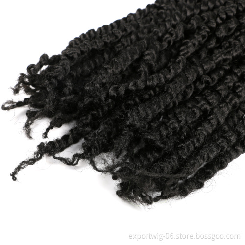 Pre-Twisted Hair 18 Inch Faux Locs Water Wave Crochet Braid French Curls Long Locs Urtra Synthetic Braiding Jumbo Ombre